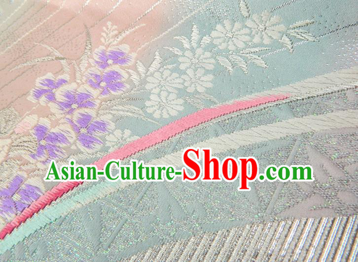 Japanese Classical Yukata Dress Hekoobi Accessories Traditional Kimono Belt Handmade White Brocade Waistband Japanese Classical Yukata Dress Hekoobi Accessories Traditional Kimono Belt Handmade White Brocade Waistband