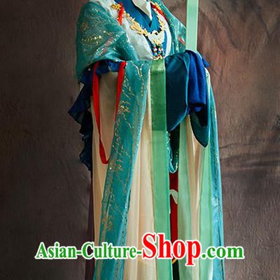 China Song Dynasty Court Woman Hanfu Dress Traditional Dunhuang Frescoes Goddess Historical Costumes Ancient Empress Garment Clothing Full Set