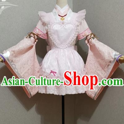 Top Magic Princess Clothing Cosplay Maidservant Dress Halloween Fancy Ball Garment Costume