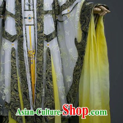 Chinese Ancient Emperor Uniforms Traditional Puppet Show Knight Su Huanzhen Garment Costumes Cosplay Royal King Clothing