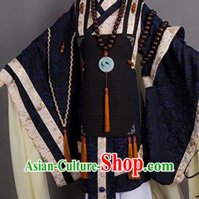 Chinese Cosplay Warrior Monk Clothing Ancient Swordsman Uniforms Traditional Puppet Show King Xia Puti Garment Costumes