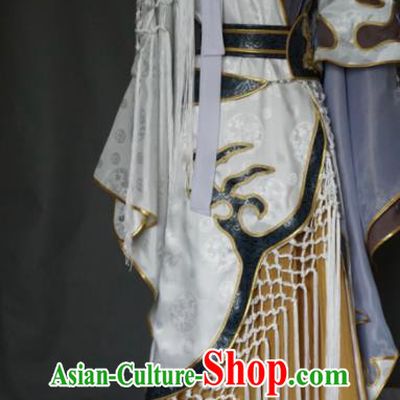 Chinese Traditional Puppet Show Swordsman Garment Costumes Cosplay Young Childe Clothing Ancient Royal King Uniforms