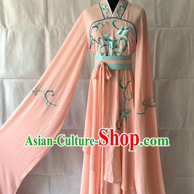China Ancient Fairy Clothing Beijing Opera Palace Lady Pink Dress Outfits Traditional Opera Young Beauty Garment Costumes