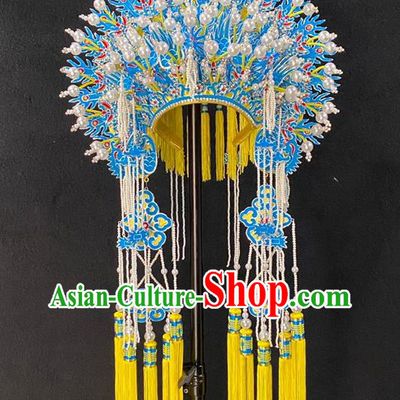 Chinese Peking Opera Empress Phoenix Coronet Traditional Opera Imperial Concubine Headdress Beijing Opera Hua Tan Hair Accessories