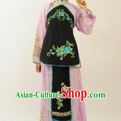 China Ancient Country Woman Clothing Beijing Opera Young Lady Dress Outfits Traditional Opera Village Girl Garment Costumes