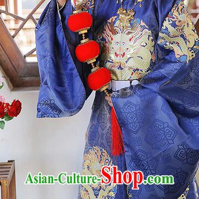 China Ancient Hanfu Imperial Robe Ming Dynasty Emperor Garment Costume Traditional Historical Clothing for Men