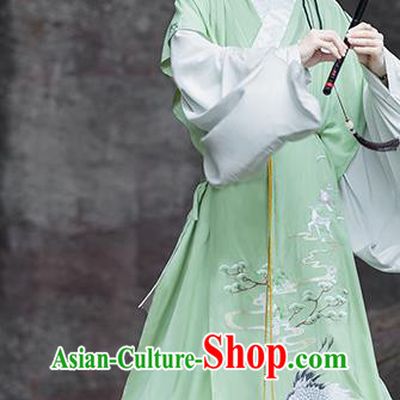 China Ancient Young Childe Hanfu Robe Attire Ming Dynasty Prince Garment Costumes Traditional Scholar Historical Clothing