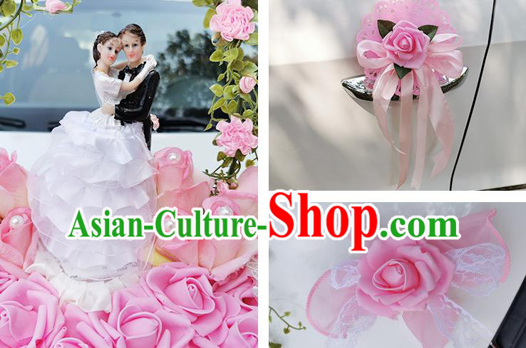 Wedding Car Decorations Love Rose Flowers Bouquet Wedding Car Ornaments Wedding Car Decorations Love Rose Flowers Bouquet Wedding Car Ornaments