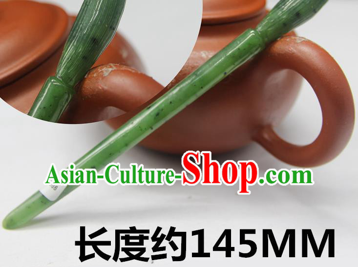 China Classical Cheongsam Hair accessories Handmade Carving Hairpin National Jade Brush Hair Stick China Classical Cheongsam Hair accessories Handmade Carving Hairpin National Jade Brush Hair Stick