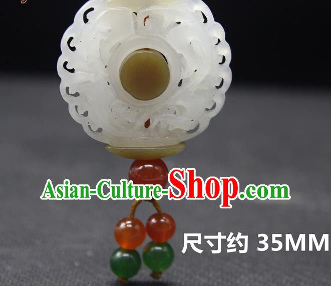 China Handmade Carving Hetian Jade Necklace National Jade Pendant Classical Cheongsam Jewelry Accessories China Handmade Carving Hetian Jade Necklace National Jade Pendant Classical Cheongsam Jewelry Accessories