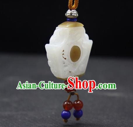 China Handmade Carving Necklace Pendant National Hetian Jade Sachet Classical Cheongsam Jewelry Accessories China Handmade Carving Necklace Pendant National Hetian Jade Sachet Classical Cheongsam Jewelry Accessories