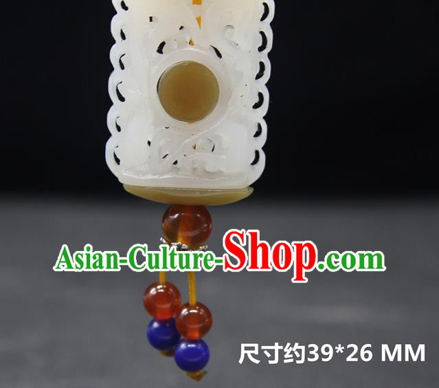 China Handmade Carving Pendant National Hetian Jade Sachet Classical Cheongsam Jewelry Accessories China Handmade Carving Pendant National Hetian Jade Sachet Classical Cheongsam Jewelry Accessories