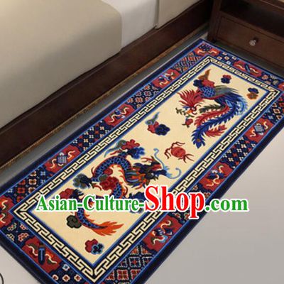 Tibetan Dragon and Phoenix Rug Chinese Rug