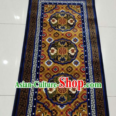 Chinese Handmade Rug Tibetan Lucky Flowers Rug