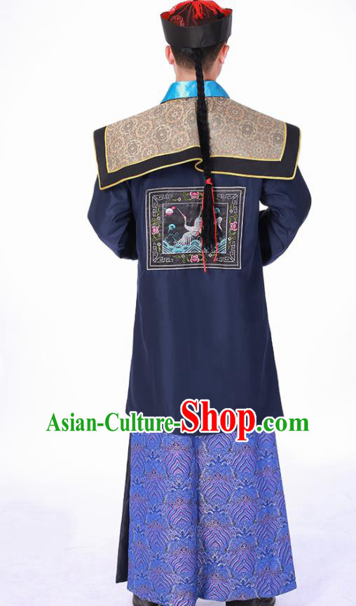 Chinese Ancient Official Clothing Qing Dynasty Minister Costumes and Hat Chinese Ancient Official Clothing Qing Dynasty Minister Costumes and Hat