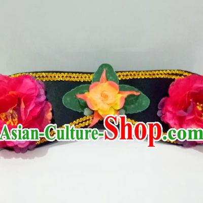 China TV Series My Fair Princess Zhi Hua Giant Wing Headpiece Ancient Court Lady Hair Accessories Traditional Qing Dynasty Headdress