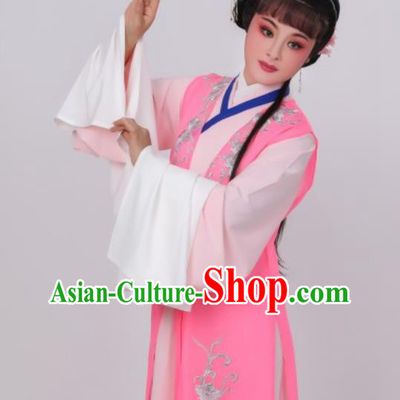 Chinese Peking Opera Hua Tan Costumes Traditional Opera Actress Pink Dress Garments Ancient Noble Lady Clothing