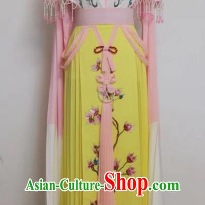China The Romance of West Chamber Cui Yingying Clothing Shaoxing Opera Noble Lady Dress Peking Opera Hua Tan Garment Costumes