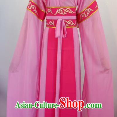 China Ancient Country Female Clothing Shaoxing Opera Hua Tan Pink Dress Peking Opera Distressed Mistress Costume