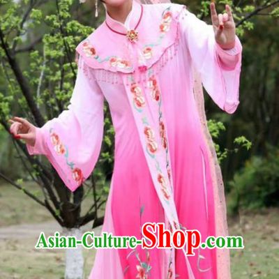China Ancient Palace Princess Clothing Huangmei Opera Actress Pink Dress Peking Opera Diva Costume