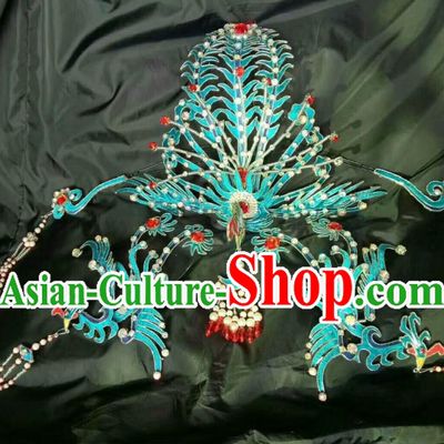 Chinese Shaoxing Opera Princess Headdress Beijing Opera Hua Tan Phoenix Hairpins Traditional Opera Hair Accessories