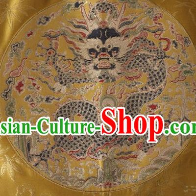 China Classical Dragon Pattern Brocade Fabric Ancient Costume Silk Fabrics Traditional Drapery
