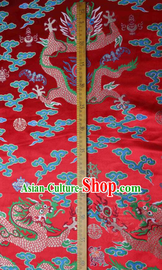 China Traditional Court Drapery Classical Dragons Pattern Brocade Fabric Ancient Imperial Robe Silk Fabrics China Traditional Court Drapery Classical Dragons Pattern Brocade Fabric Ancient Imperial Robe Silk Fabrics