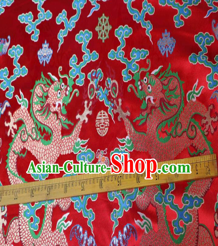 China Traditional Court Drapery Classical Dragons Pattern Brocade Fabric Ancient Imperial Robe Silk Fabrics China Traditional Court Drapery Classical Dragons Pattern Brocade Fabric Ancient Imperial Robe Silk Fabrics