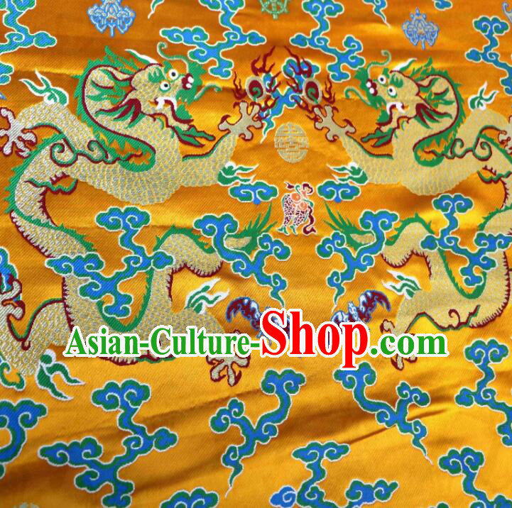 China Traditional Court Drapery Classical Dragons Pattern Brocade Fabric Ancient Imperial Robe Silk Fabrics China Traditional Court Drapery Classical Dragons Pattern Brocade Fabric Ancient Imperial Robe Silk Fabrics