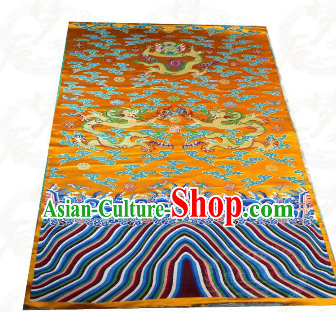 China Traditional Court Drapery Classical Dragons Pattern Brocade Fabric Ancient Imperial Robe Silk Fabrics China Traditional Court Drapery Classical Dragons Pattern Brocade Fabric Ancient Imperial Robe Silk Fabrics