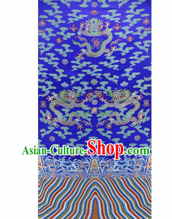 China Traditional Court Drapery Classical Dragons Pattern Brocade Fabric Ancient Imperial Robe Silk Fabrics China Traditional Court Drapery Classical Dragons Pattern Brocade Fabric Ancient Imperial Robe Silk Fabrics
