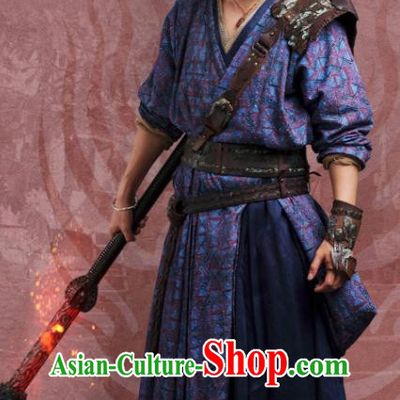 China Romance Drama The Blessed Girl Huotu Xin Costumes Traditional Hero Clothing Ancient Swordsman Garments