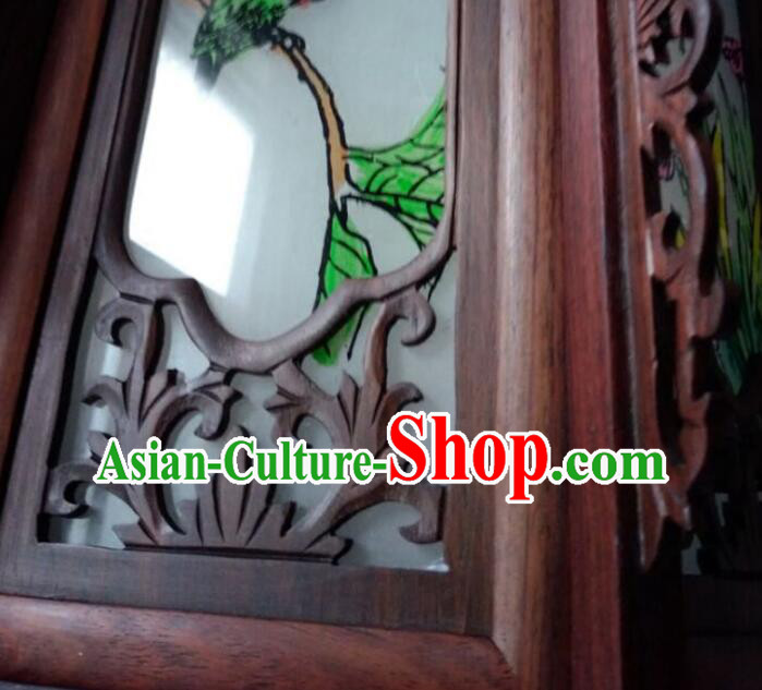 Top Rosewood Palace Lanterns Painting Flowers Birds Wood Lantern Chinese Festival Hanging Lamp Top Rosewood Palace Lanterns Painting Flowers Birds Wood Lantern Chinese Festival Hanging Lamp