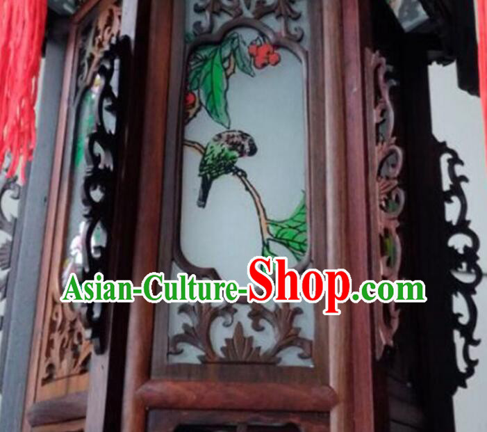 Top Rosewood Palace Lanterns Painting Flowers Birds Wood Lantern Chinese Festival Hanging Lamp Top Rosewood Palace Lanterns Painting Flowers Birds Wood Lantern Chinese Festival Hanging Lamp