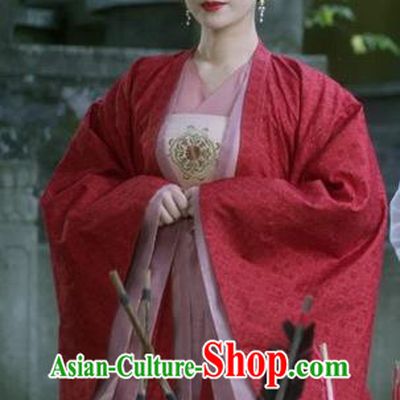 Chinese Ancient Dowager Clothing Noble Woman Red Dress Costume TV Series Sword Snow Stride Garments