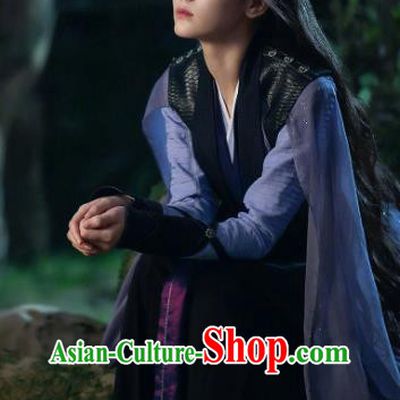 Chinese Ancient Swordswoman Clothing Xian Xia TV Series Demon Master Apparel The Blue Whisper Ji Yunhe Garment Costumes