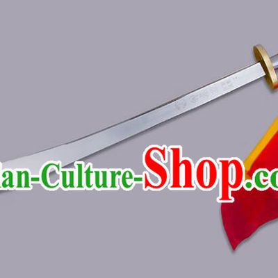 Chinese Stainless Steel Blade Wushu Competition Flexible Blade Handmade Tai Chi Broadsword