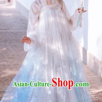 Chinese Tang Dynasty Princess Ruqun Dresses Traditional Hanfu Clothing Ancient Fairy Garment Costumes Complete Set