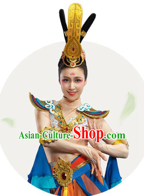 Chinese Classical Dance Dress Dunhuang Flying Apsaras Garment Costumes Ancient Goddess Clothing Chinese Classical Dance Dress Dunhuang Flying Apsaras Garment Costumes Ancient Goddess Clothing