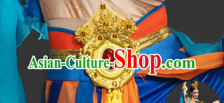 Chinese Classical Dance Dress Dunhuang Flying Apsaras Garment Costumes Ancient Goddess Clothing Chinese Classical Dance Dress Dunhuang Flying Apsaras Garment Costumes Ancient Goddess Clothing