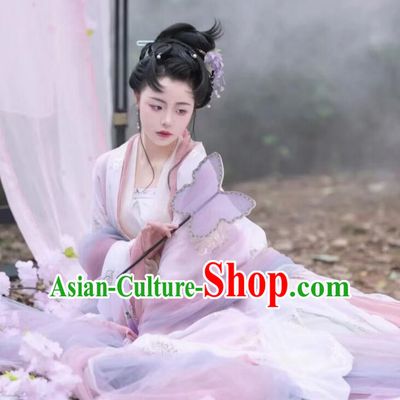 Chinese Traditional Court Woman Clothing Tang Dynasty Imperial Consort Garment Costumes Ancient Goddess Dresses