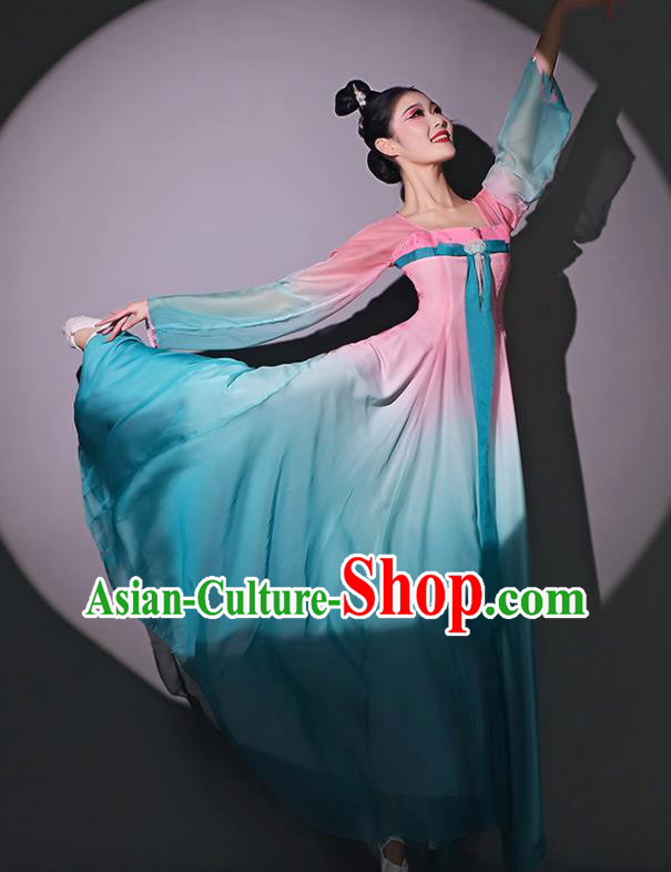 Chinese Classical Dance Garment Fan Dance Pink Dress Dancing Competition Clothing Chinese Classical Dance Garment Fan Dance Pink Dress Dancing Competition Clothing