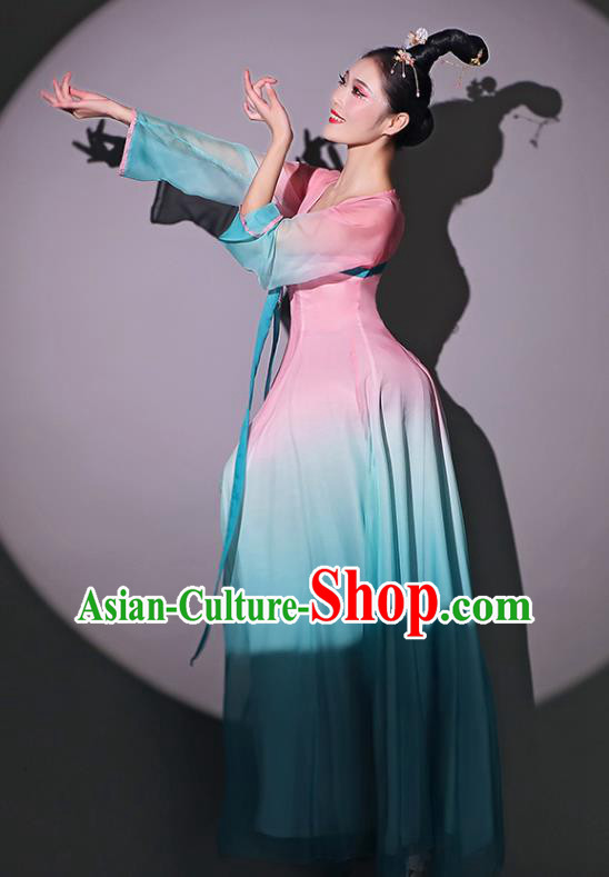 Chinese Classical Dance Garment Fan Dance Pink Dress Dancing Competition Clothing Chinese Classical Dance Garment Fan Dance Pink Dress Dancing Competition Clothing
