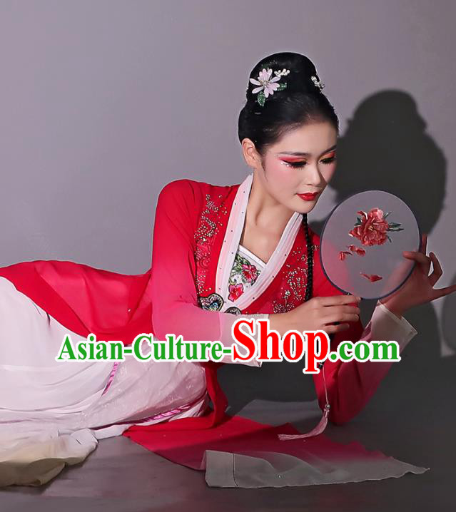 Chinese Dancing Competition Clothing Classical Dance Garment Fan Dance Red Dress Chinese Dancing Competition Clothing Classical Dance Garment Fan Dance Red Dress