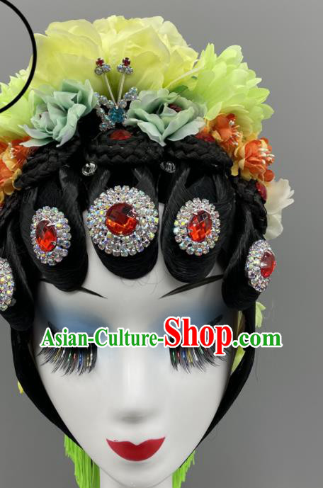 Chinese Beijing Opera Diva Headpieces Classical Dance Hair Jewelries Chun Gui Meng Headdress Chinese Beijing Opera Diva Headpieces Classical Dance Hair Jewelries Chun Gui Meng Headdress