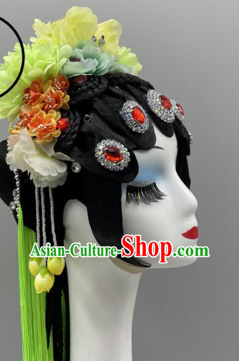 Chinese Beijing Opera Diva Headpieces Classical Dance Hair Jewelries Chun Gui Meng Headdress Chinese Beijing Opera Diva Headpieces Classical Dance Hair Jewelries Chun Gui Meng Headdress