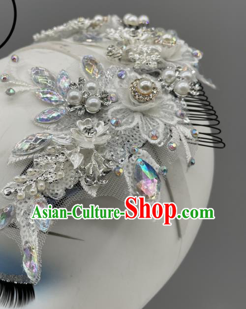 Chinese Folk Dance Hair Jewelry Yangko Dance Headdress Woman Solo Dance Silvery Headpiece Chinese Folk Dance Hair Jewelry Yangko Dance Headdress Woman Solo Dance Silvery Headpiece
