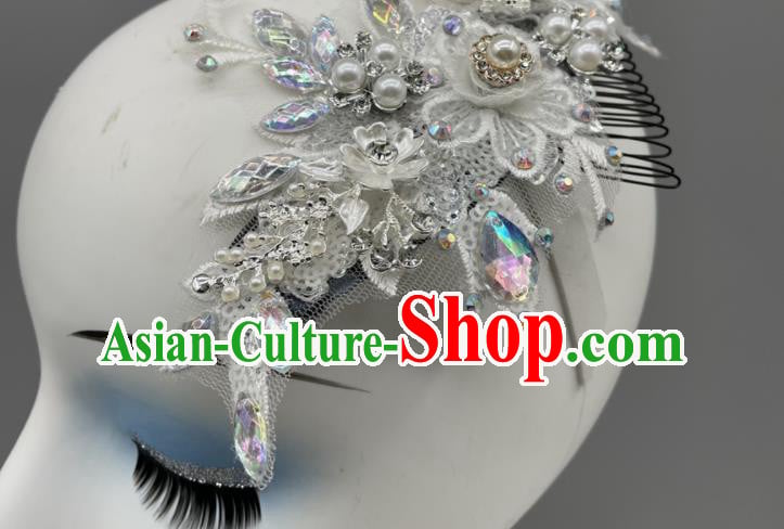 Chinese Folk Dance Hair Jewelry Yangko Dance Headdress Woman Solo Dance Silvery Headpiece Chinese Folk Dance Hair Jewelry Yangko Dance Headdress Woman Solo Dance Silvery Headpiece
