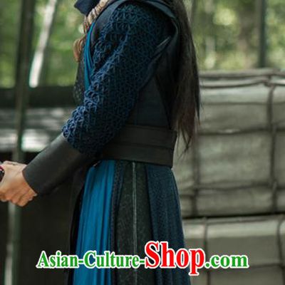 TV Series The Blue Whisper Li Shu Garment Costumes Chinese Ancient Swordsman Hero Clothing