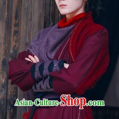 Chinese Ancient Swordswoman Red Dresses TV Series Demon Master Clothing The Blue Whisper Jin Yunhe Garment Costumes